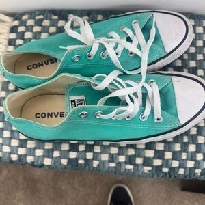 Converse Turquoise Canvas Sneakers